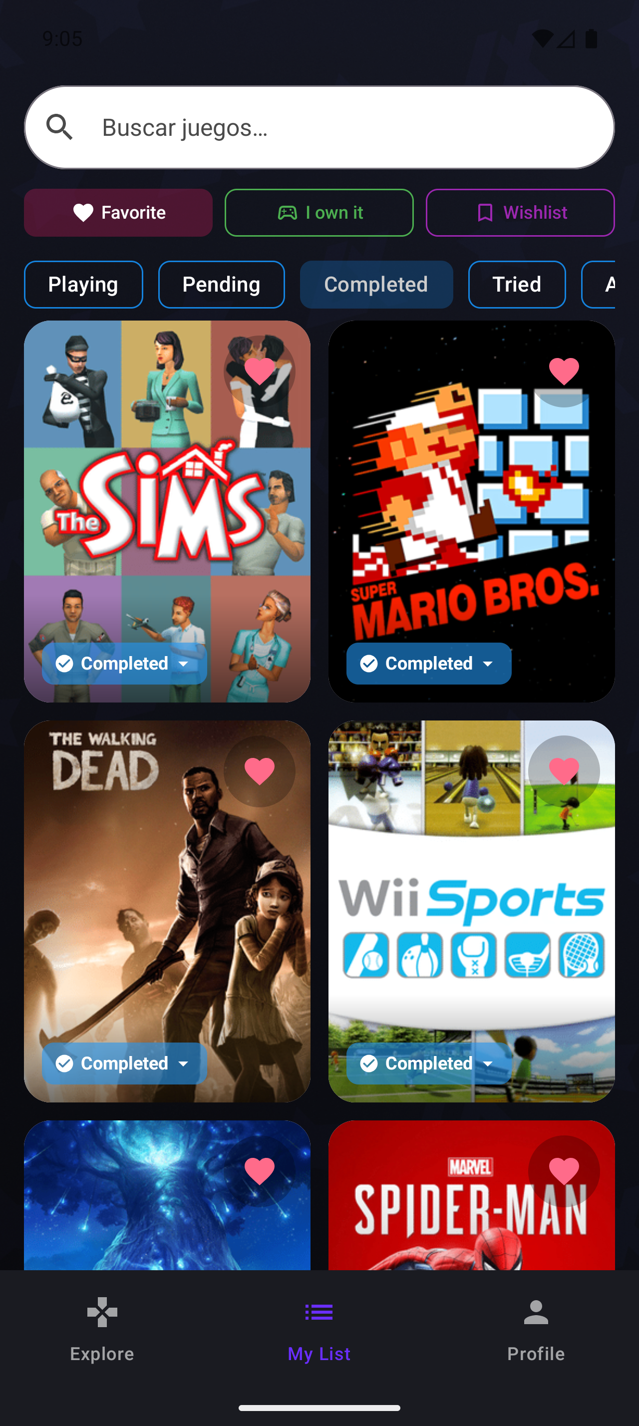 My list